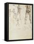 Figure Studies and Nudes for the Battle of Anghiari-Leonardo da Vinci-Framed Stretched Canvas