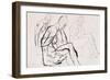 Figure Studies, April 1919 (Pencil, Pen & Ink on Paper)-Nina Hamnett-Framed Giclee Print