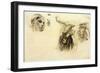 Figure Studies-Eugene Delacroix-Framed Giclee Print