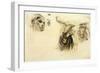 Figure Studies-Eugene Delacroix-Framed Giclee Print