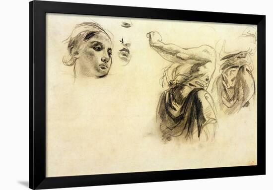 Figure Studies-Eugene Delacroix-Framed Giclee Print