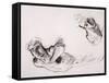 Figure Studies-John Singer Sargent-Framed Stretched Canvas