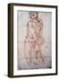 Figure Study, 1560-1609-Annibale Carracci-Framed Giclee Print