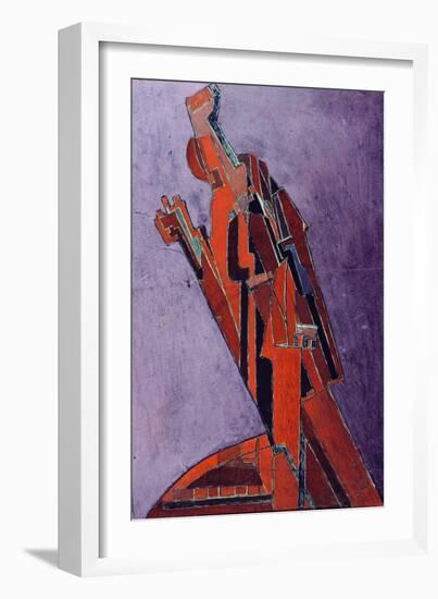 Figure Study - Design For Sculpture-Lawrence Atkinson-Framed Giclee Print