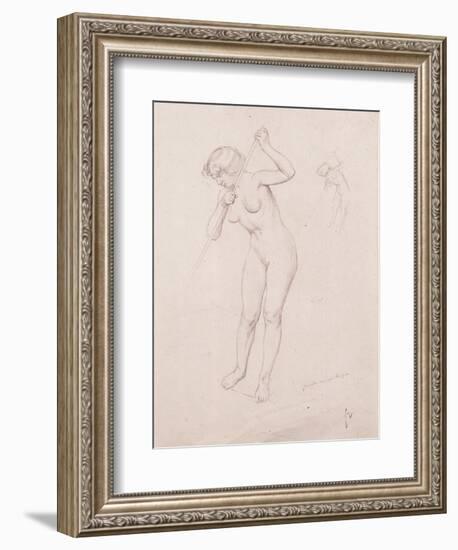 Figure Study for 'The Slaying of Orpheus'-Félix Vallotton-Framed Giclee Print