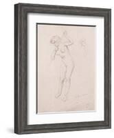 Figure Study for 'The Slaying of Orpheus'-Félix Vallotton-Framed Giclee Print