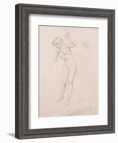 Figure Study for 'The Slaying of Orpheus'-Félix Vallotton-Framed Giclee Print