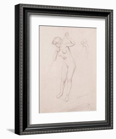 Figure Study for 'The Slaying of Orpheus'-Félix Vallotton-Framed Giclee Print