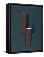 Figure with a White Rectangle-Julio González-Framed Stretched Canvas