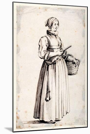 Figure with Basket and Knife-Israel Henriet-Mounted Giclee Print