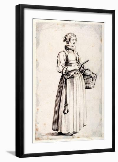 Figure with Basket and Knife-Israel Henriet-Framed Giclee Print