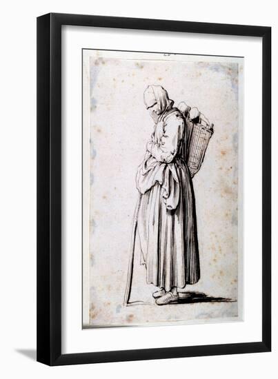 Figure with Basket-Israel Henriet-Framed Giclee Print