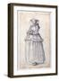 Figure with Fur-Trimmed Dress-Jacques Callot-Framed Giclee Print