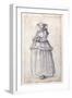 Figure with Fur-Trimmed Dress-Jacques Callot-Framed Giclee Print