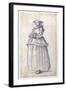 Figure with Fur-Trimmed Dress-Jacques Callot-Framed Giclee Print