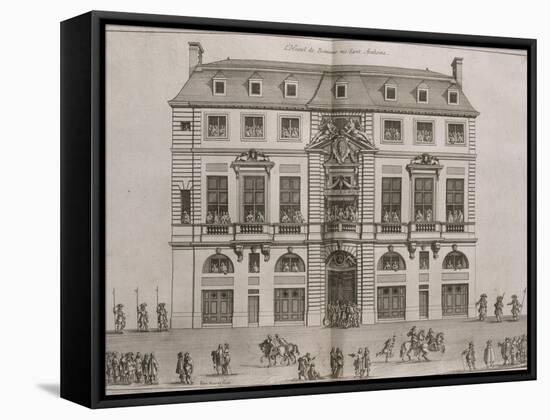 Figure XIV: vue de la façade de l'Hôtel de Beauvais rue Saint-Antoine au balcon duquel la-Jean Marot-Framed Stretched Canvas