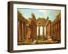 Figures Admiring the Temple of Neptune at Paestum-Antonio Joli-Framed Giclee Print