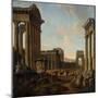 Figures Amidst a Capriccio of Ruins-Giovanni Paolo Pannini-Mounted Giclee Print