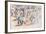 Figures and Horses (W/C on Paper)-Jules Pascin-Framed Giclee Print