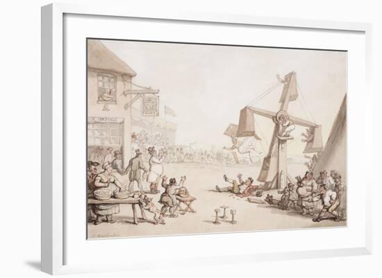 Figures at a Fair, 1803-Thomas Rowlandson-Framed Giclee Print