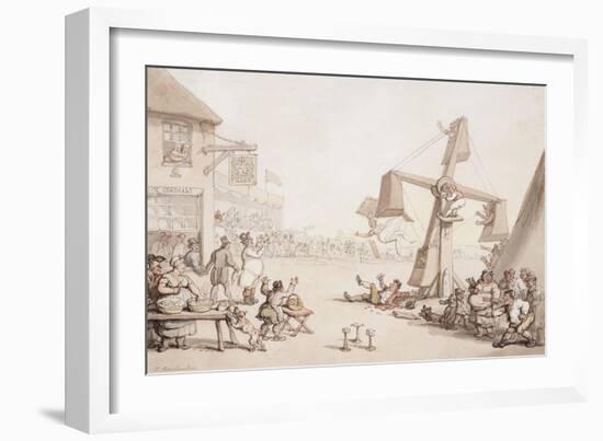 Figures at a Fair, 1803-Thomas Rowlandson-Framed Giclee Print