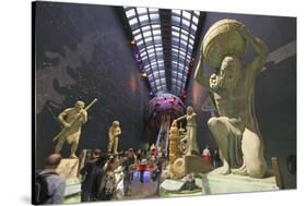 Figures at the Entrance Area of the Natural History Museum, London, South of England, Great Britain-null-Stretched Canvas