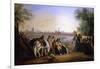 Figures by a River, Lima Beyond, 1843-Johann Moritz Rugendas-Framed Giclee Print