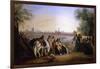 Figures by a River, Lima Beyond, 1843-Johann Moritz Rugendas-Framed Giclee Print