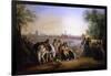 Figures by a River, Lima Beyond, 1843-Johann Moritz Rugendas-Framed Giclee Print