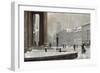 Figures entering the Law Courts, Nytorv Copenhagen, 1924-Paul Gustav Fischer-Framed Giclee Print