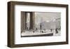 Figures entering the Law Courts, Nytorv Copenhagen-Paul Fischer-Framed Giclee Print