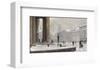 Figures entering the Law Courts, Nytorv Copenhagen-Paul Fischer-Framed Giclee Print