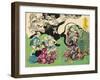 Figures from Otsu-E Paintings of the Floating World in a Drunken Stupor-Kyosai Kawanabe-Framed Giclee Print