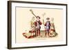 Figures from Tapestries-H. Shaw-Framed Art Print