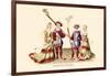 Figures from Tapestries-H. Shaw-Framed Art Print