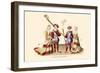 Figures from Tapestries-H. Shaw-Framed Art Print