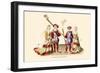 Figures from Tapestries-H. Shaw-Framed Art Print