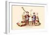 Figures from Tapestries-H. Shaw-Framed Art Print