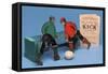 Figures from 'The New Football Game of Kick'-null-Framed Stretched Canvas