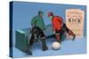 Figures from 'The New Football Game of Kick'-null-Stretched Canvas