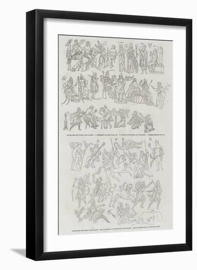 Figures from the Painted Vase of Darius-null-Framed Premium Giclee Print