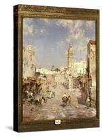 Figures in a Moorish Town-Franz Richard Unterberger-Stretched Canvas