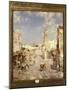 Figures in a Moorish Town-Franz Richard Unterberger-Mounted Giclee Print