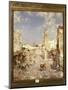 Figures in a Moorish Town-Franz Richard Unterberger-Mounted Giclee Print