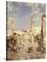 Figures in a Moorish Town-Jean-Baptiste-Camille Corot-Stretched Canvas