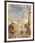 Figures in a Moorish Town-Jean-Baptiste-Camille Corot-Framed Premium Giclee Print