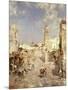 Figures in a Moorish Town-Jean-Baptiste-Camille Corot-Mounted Premium Giclee Print