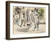 Figures in a Park, Charleston, South Carolina, 1916 (W/C on Paper)-Jules Pascin-Framed Giclee Print