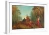 Figures in a Park-Alfred Woolmer-Framed Giclee Print