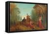 Figures in a Park-Alfred Woolmer-Framed Stretched Canvas